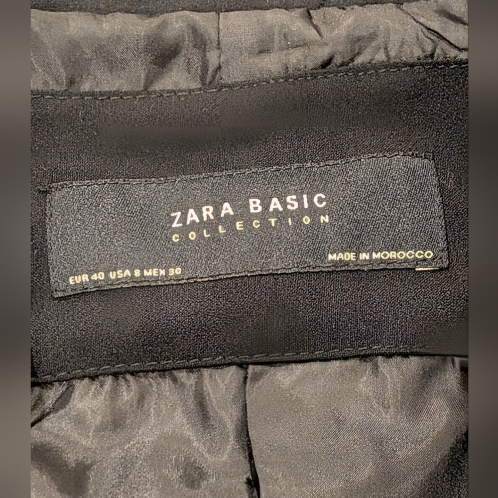 Zara Basic Collection Collarless Single-Button Bl… - image 7